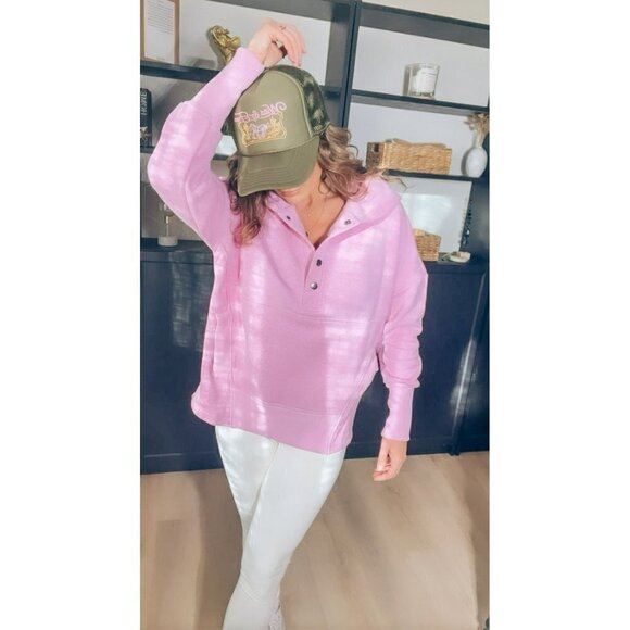 Zenana Outfitters Sweaters - The Second Pullover in Heather Mauve
